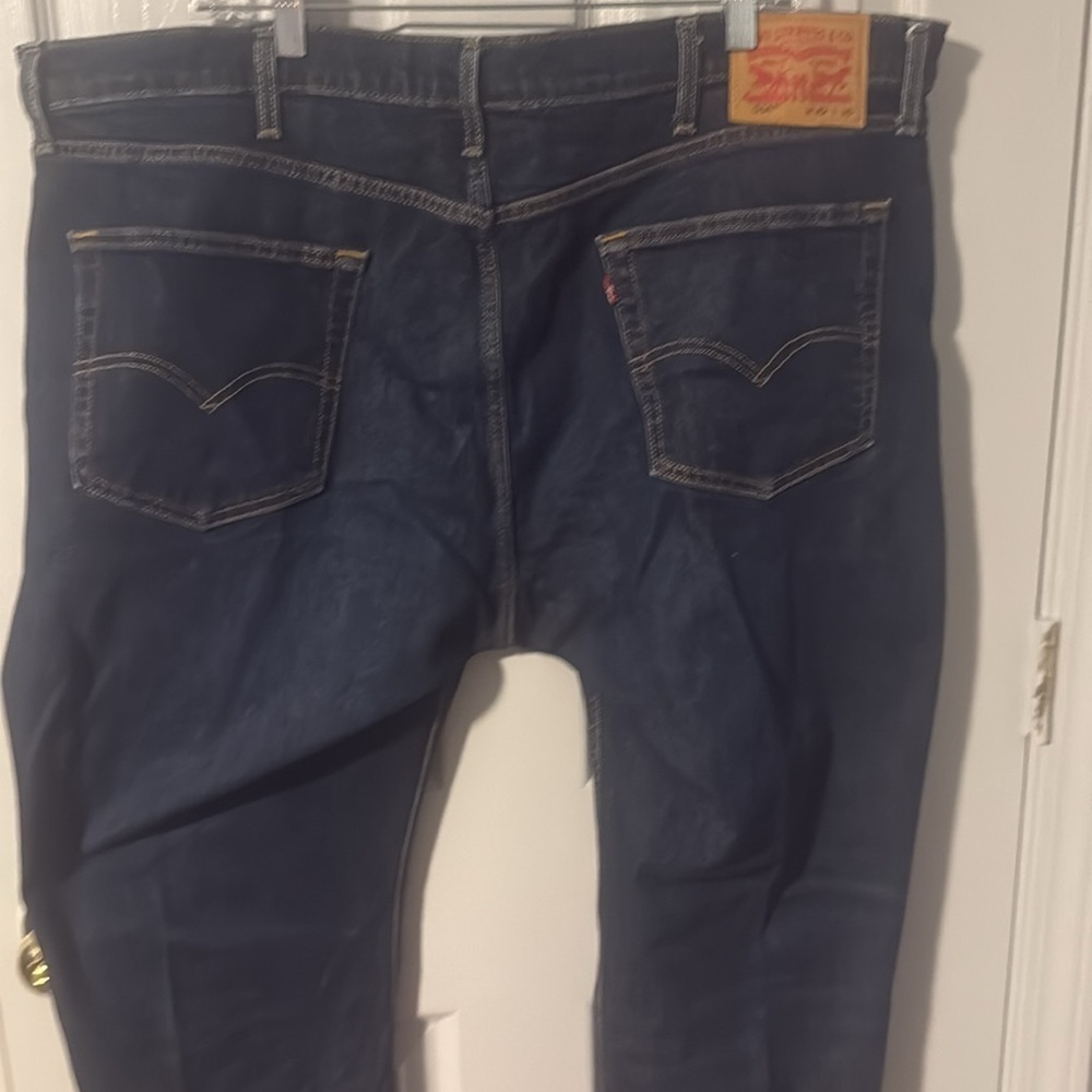 Levi's Blue Straight Jeans Classic Denim EA053 - Picture 4 of 6